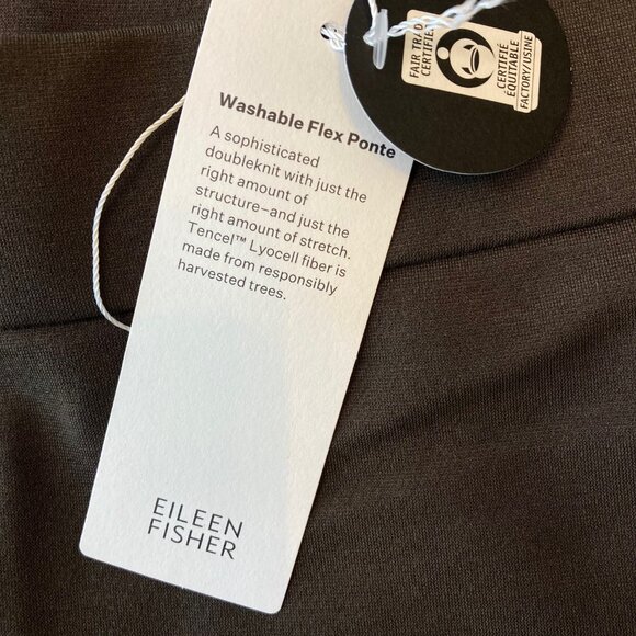 Eileen Fisher Washable Flex Ponte Straight Ankle Pant Women's 1X Wren NWT $198 - Picture 4 of 11